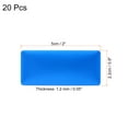 thumbnail image 2 of Unique Bargains 2'x1' Metal Name Plate Anodized Aluminium Self Adhesive Sign Tag Blue 20 Pack, 2 of 6