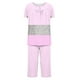 thumbnail image 5 of Sexy Pijama Conjunto para las Mujeres, Cuello Redondo Blusa de Manga Corta Y Pantalones, Traje de Moda Casual, 5 of 9