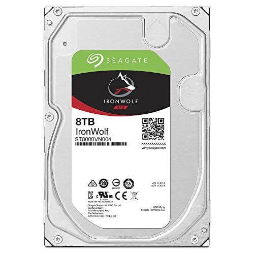 Seagate IronWolf 8TB NAS Internal Hard Drive HDD 3.5 Inch SATA 6Gb 