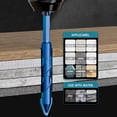 thumbnail image 2 of Concrete Drill Bit Set 4 Piece Multipurpose Carbide Tipped Triangular Bits 1/4" 5/16" 3/8" 1/2" for Tile Brick and Hard Stone Masonry Drilling, 2 of 9