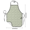 thumbnail image 2 of Pofeuu Leaves Print Aprons with Pockets, Cute Aprons for Kitchen, Cooking, Server, Barber, Chef Apron, 2 of 7