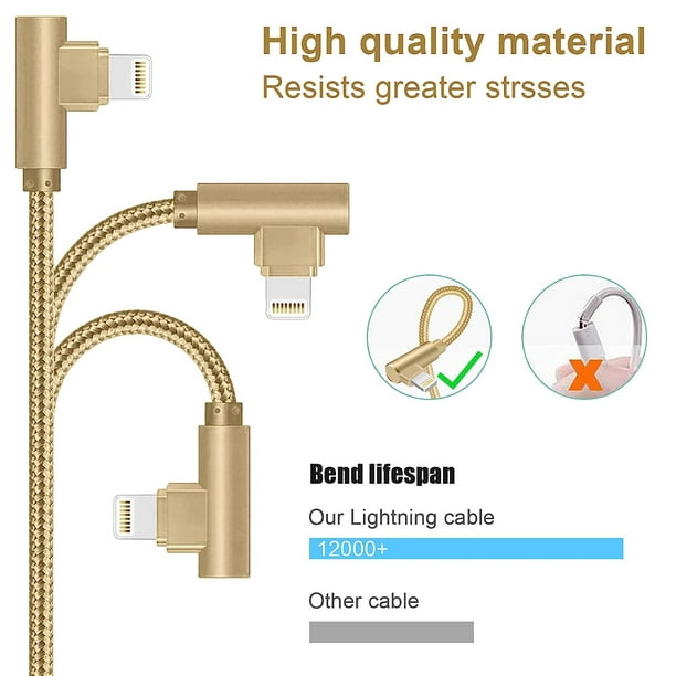 Chargeur + Câble USB pour smartphone Apple iPhone 14, 13, 12, 11, X, XS,  XR, 8, 7, SE