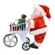 thumbnail image 3 of Santa Figura Navideña con Carrito Musical Decorativo Juguete Interactivo con Canciones Material Pp Adecuado para Regalo Infantil y, 3 of 9