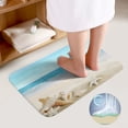 thumbnail image 4 of Bathroom Rugs Set 2 Pieces, Sea Star Bathroom Set - Quick Drying Bath Mat And U-Shaped Toilet Rug, Water Absorbent Bath Carpet For Bedroom Floor Living Room, Machine Washable, 4 of 6