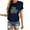 Navy, variant on Aayomet St Patrick's Day Ladies Tops And Blouses Womenâs -T Short Sleeve V-Neck T-Shirt,Navy XXL