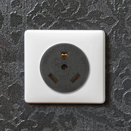 FENGGUIQU Flush Mount 30 Amp Rv Electrical Receptacle Straight Blade Power Outlet