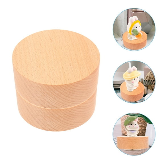 PBPBOX 20Pcs Musical Box Rotatable Base Diy Accessories For Home Decoration 7.40X7.40X3.50Cm