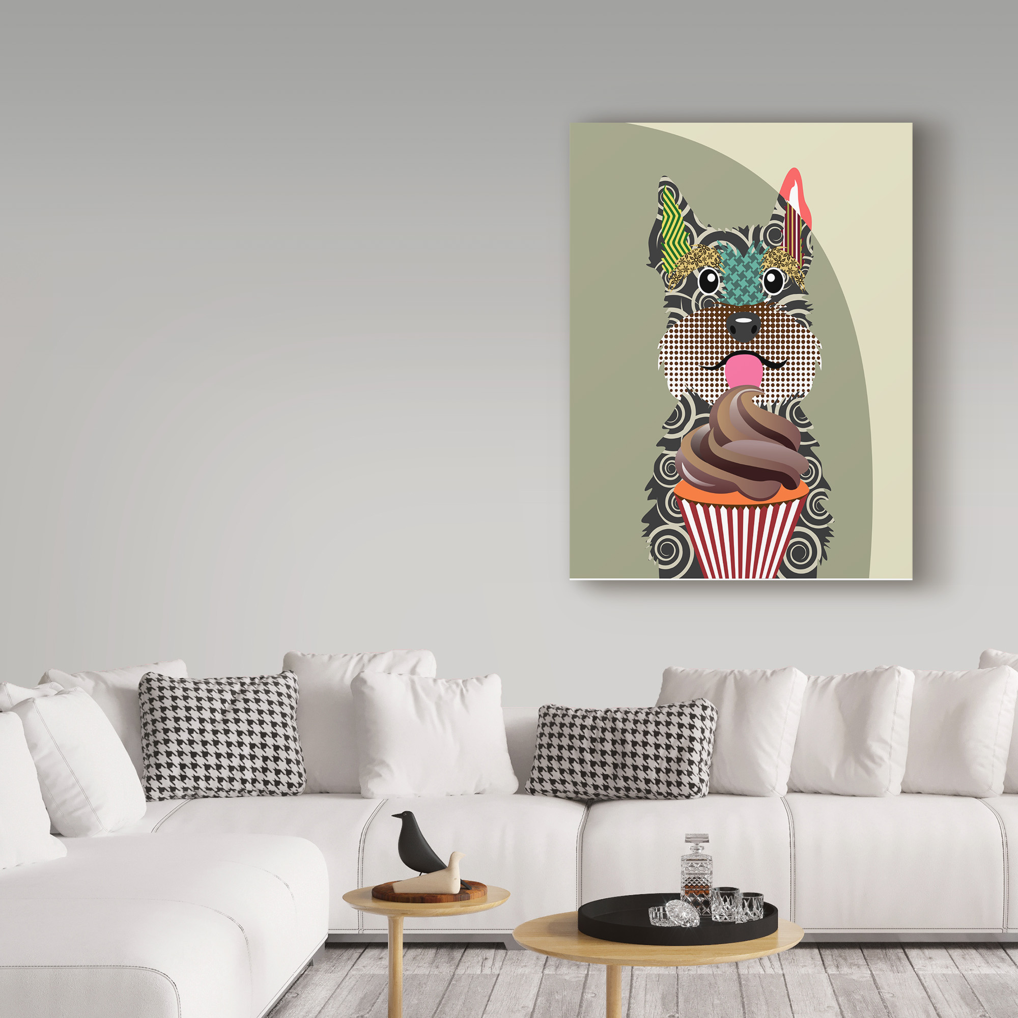 Trademark Fine Art 'Schnauzer' Canvas Art by Lanre Adefioye