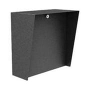 PEDESTAL PRO SQUARE 12X12 STEEL HOUSING - LOCKABLE - OUTDOOR - STAINLESS STEEL - BLACK
