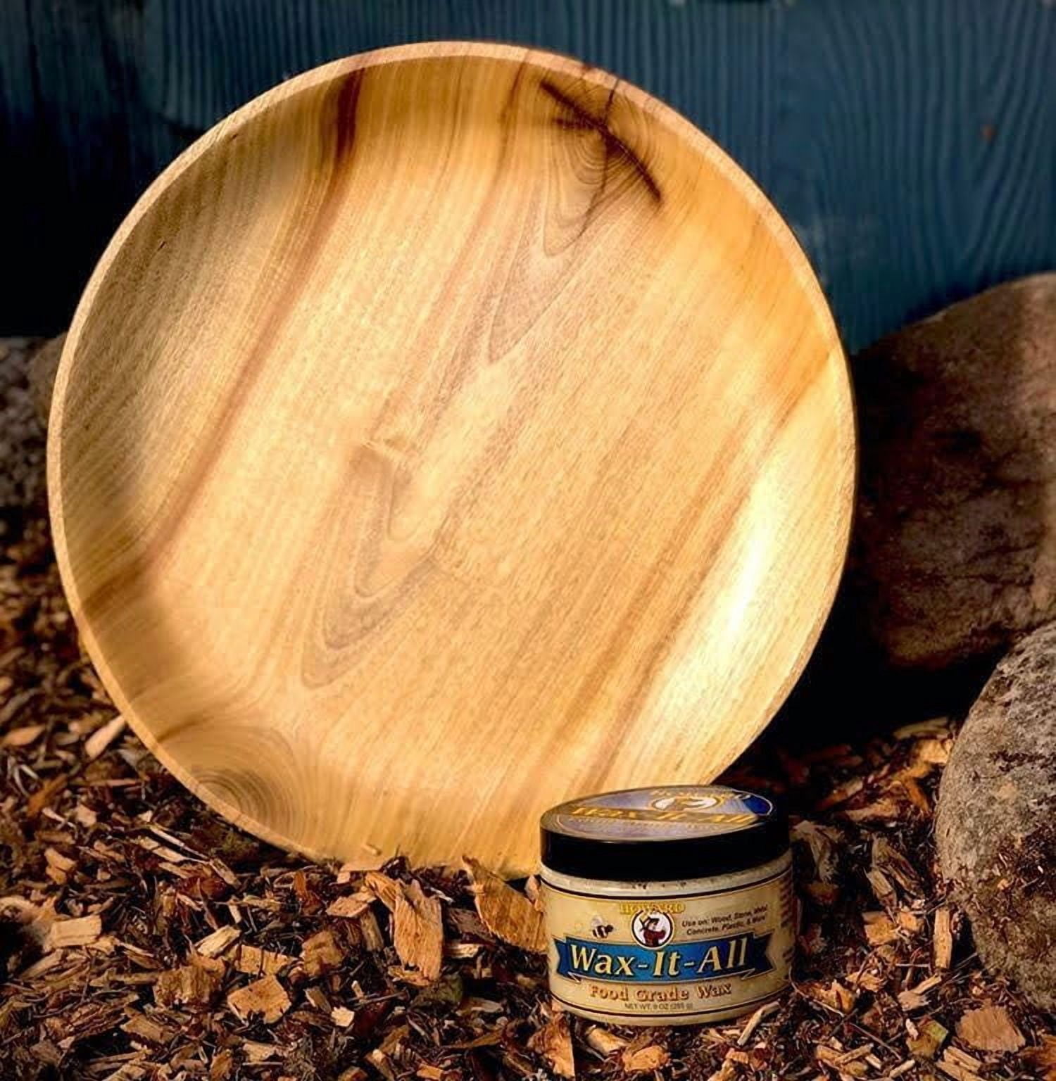 WAX-IT-All - Protective Food-Grade Wax, Beeswax Wood Polish: Beautifies and Extends the Finish of Surfaces, Food Grade Beeswax Ideal for Wood, Stone, Metal, Cement, Paint, Plastics, 9 Fl oz