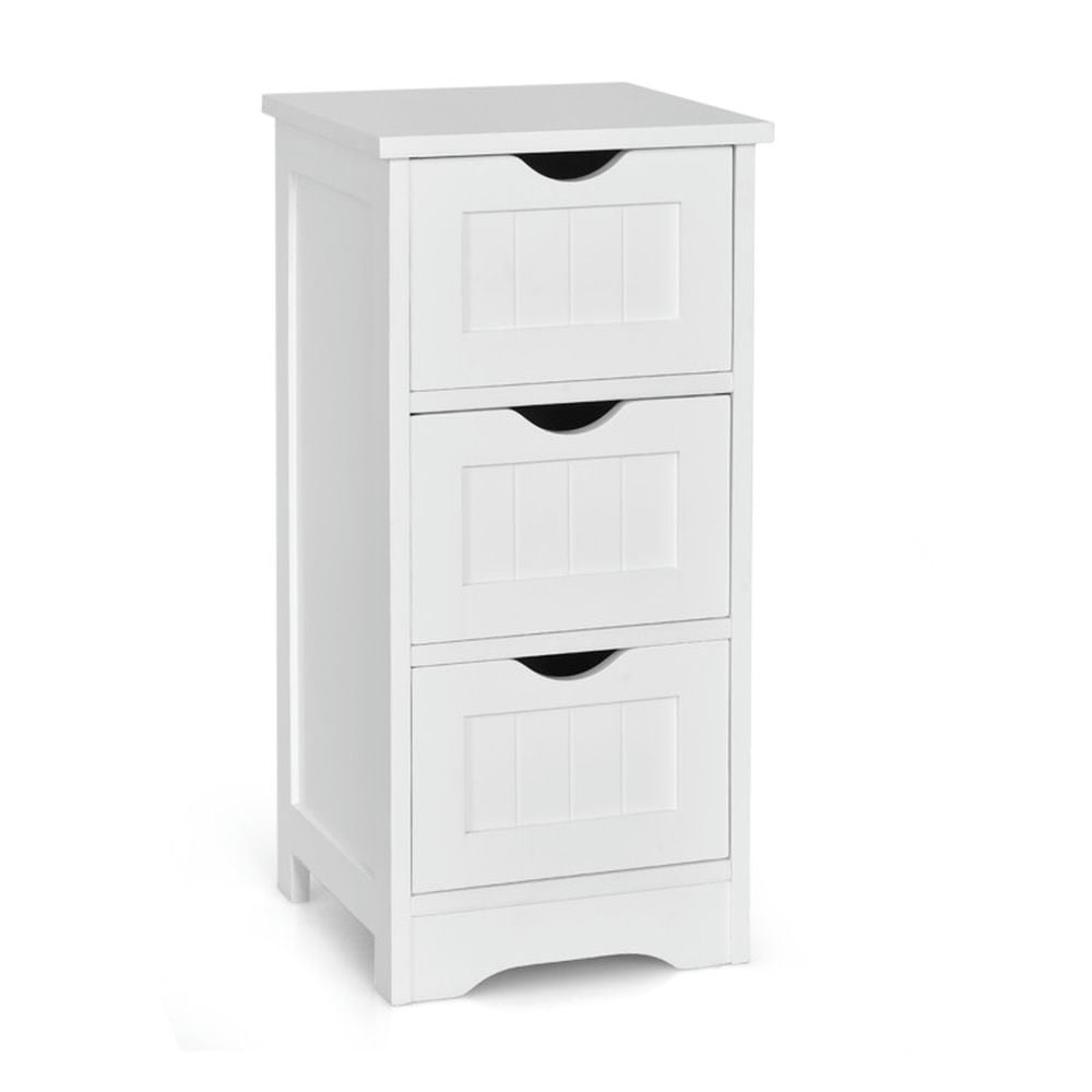 Finihen Bathroom Storage Cabinet, Bathroom Floor Cabinet, Bathroom Wooden Free Standing Storage Side Floor Cabinet Organizer-3-Tier, for Bathroom, Living Room, Bedroom, Kitchen, White Finihen Bathroom Storage Cabinet, Bathroom Floor Cabinet, Bathroom Wooden Free Standing Storage Side Floor Cabinet Organizer-3-Tier, for Bathroom, Living Room, Bedroom, Kitchen, White