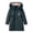 Navy, variant on Women's Warm Down Coats Hooded Mid Thickened Winter Down Jackets Faux Fur Collar Fleece Lined Puffer Parka Overcoat