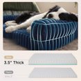 thumbnail image 3 of Orthopedic Dog Beds for Extra Large Dogs, Waterproof Memory Foam XL Pet Bed with Sides, Non-Slip and Egg-Crate Foam Big Dog Couch Sofa with Washable Corduroy Cover, Blue, 3 of 7