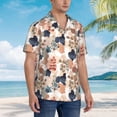 thumbnail image 5 of Daiia Watercolor Plants Hawaiian Shirt for Men Gentle Cotton Regular Short Sleeve Casual-XX-Large, 5 of 9