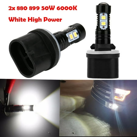 

Gogusuu Car lights，Led Lights For Car，Car Led Lights Interior， 2x 880 899 50W 6000K White High Power LED Projector Lights Bulbs