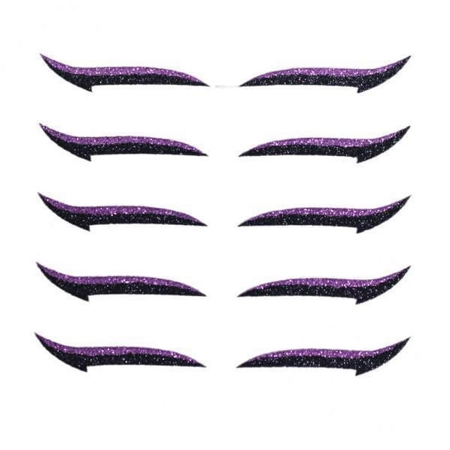 2 pegatinas inteligentes para delineador de ojos, cinta auxiliar para párpados, sombra de ojos, tira de línea de ojos brillante, herramienta de maquillaje 4 piezas