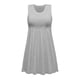 thumbnail image 5 of Women's Dresses Swing Dress Sleeveless Round-neck Long Maxi Dress Solid, 5 of 5