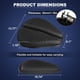 thumbnail image 5 of Cojín plegable de gel para asiento de motocicleta, gran estructura de panal 3D, absorción de impactos y almohadilla de asiento transpirable para viajes largos (L), 5 of 5