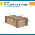 thumbnail image 4 of Duck Covers Essential 47" Rectangular Coffee Table Cover, 4 of 5