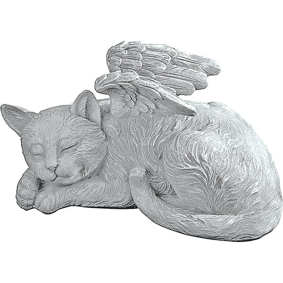 Design Toscano Memorial Cat Pet Angel Statue Honorary Headstone, 12*6.5*6.5cm