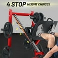 thumbnail image 4 of Leg Press Machine 2000LB - 4-in-1 Adjustable Strength Trainer with Calf Platform for Home Gym, Foldable Compact Design (Red, 1-Pack), 4 of 9
