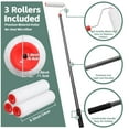 thumbnail image 7 of LCOKEIY Paint Roller with Brush, 8ft Adjustable Paint Roller Extension Poles for House Walls Ceiling, 7 of 7