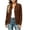 A-Brown, variant on Women Knit Cardigan Tops Long Sleeve Collared Button Front Versatile Kinted Blouse for Fall Winter Daily Wear A-White S