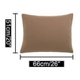 thumbnail image 6 of REGALWOVEN 1800 Microfiber Breathable Zippered Pillowcases Set of 2, Standard Brown, 6 of 7