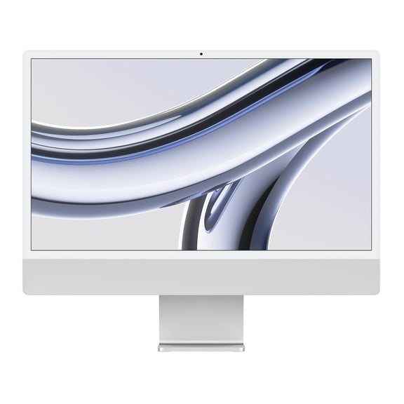 Pre-Owned iMac 24 (Retina 4.5K 8GPU, Silver) 4.05Ghz 8-Core M3 (2023) 16 GB & 512 GB Flash HD 4480 x 2520 Dual Boot Mac OS/Win 11 Wireless Keyboard/Mouse