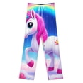 thumbnail image 3 of Magical Unicorn Rainbow Sky-1 Pajama Pants Loose Pajamas Female Breathable Home Trousers Leisure Sleeping Pants Large Size, 3 of 6