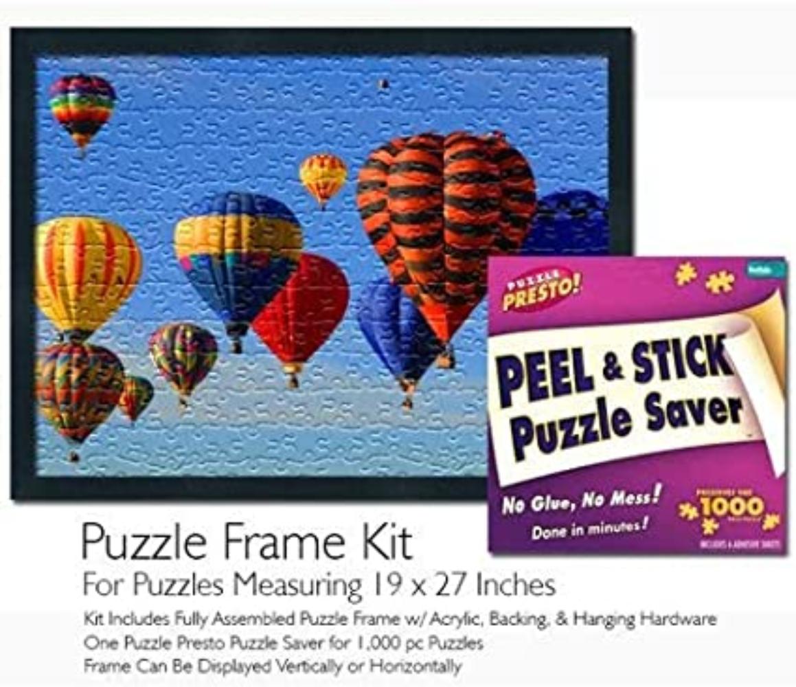 Jigsaw Puzzle Frame Kit - Made to Display Puzzles Measuring 19x27 Inches, SOLID WOOD, Black Loading Puzzle Frame! By Visit Buffalo Games Store - Walmart.com - Walmart.com