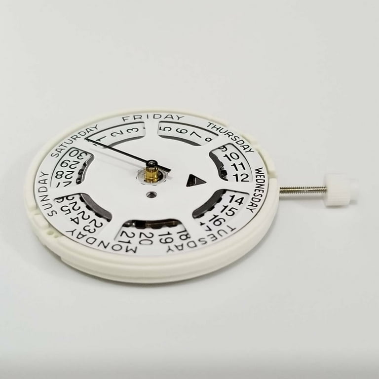 1x 25.60MM Quartz Watch Movement 3 Hand 1 Jewel Date at the 3