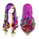 thumbnail image 1 of Pelucas Rizadas Largas de Lady Rainbow, Disfraz de Cosplay de Moda, Peluca de Fiesta Ondulada de Anime, 70Cm, 1 of 5