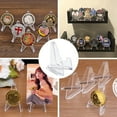 thumbnail image 4 of Mini Acrylic Easel Coin Display Stand, 20PCS Acrylic Clear Coin Stands Trading Card Display Stand Mini Card Holder for Cards Coins Medals Handicrafts Collectibles Display 1.42 inch Tall, 4 of 9