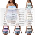 thumbnail image 6 of Inverlee Plus Size Tube Tops for Women Casual Loose Fit Strapless Tank Top Comfy Color Block Outfits for Home Leisure and Going Out, 6 of 6