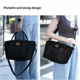 thumbnail image 6 of SCNOR Lunch Bag for Women and Men,Insulated Lunch Tote,Stitch Bento Bags,Oxford cloth,Black, 6 of 6