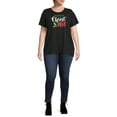 thumbnail image 3 of Holiday Time Womens's Christmas Graphic Tee, 3 of 5