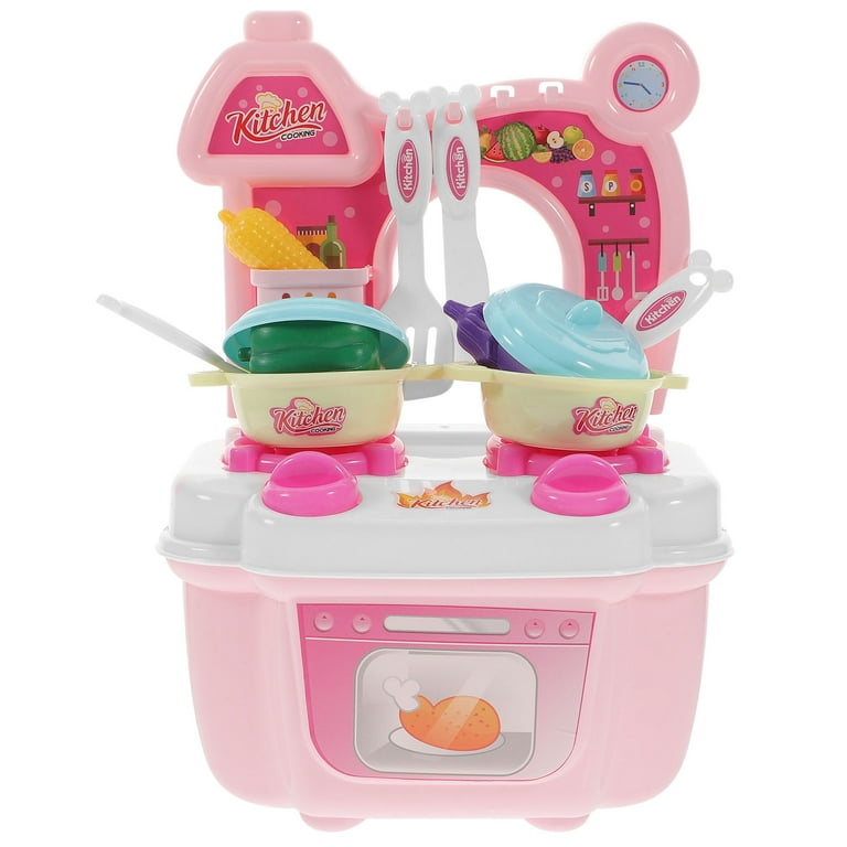 Mini Kitchen Toy Set With Simulated Home Appliances For 3-6 Years Old Kids  To Play House Cooking, With Random Accessories