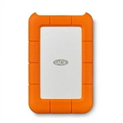 LaCie Rugged Mini LAC9000298 2 TB Portable Hard Drive, External, Orange, Silver