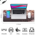 thumbnail image 7 of Floral Computer Mouse Mat,Japanese Cherry Blossom Sakura Tree Branch Soft Pastel Watercolor Mouse Pad with Rectangle Non-Slip Rubber Mousepad Large, Office Mouse Pad for Women Men Kid 31.5x11.8in, 7 of 7