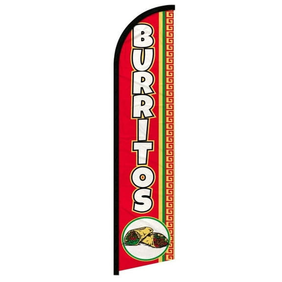 Burritos (Red) Windless Banner Flag