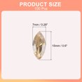 thumbnail image 2 of Uxcell 100Pcs Horse Eye Shape Rhinestones Glass Point Back Beads for Jewelry Making Champagne, 2 of 5