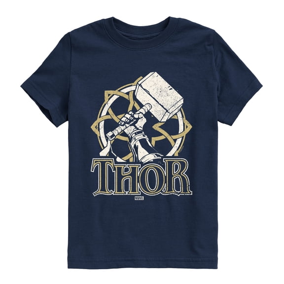 Thor - Norse Hammer - Youth Boys Short Sleeve Graphic T-Shirt