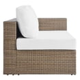 thumbnail image 5 of Lounge Sectional Sofa Set, White, Rattan, Wicker, Outdoor Patio Balcony Cafe Bistro Garden Hospitality Restaurant, Modern Contemporary HB34710, 5 of 13