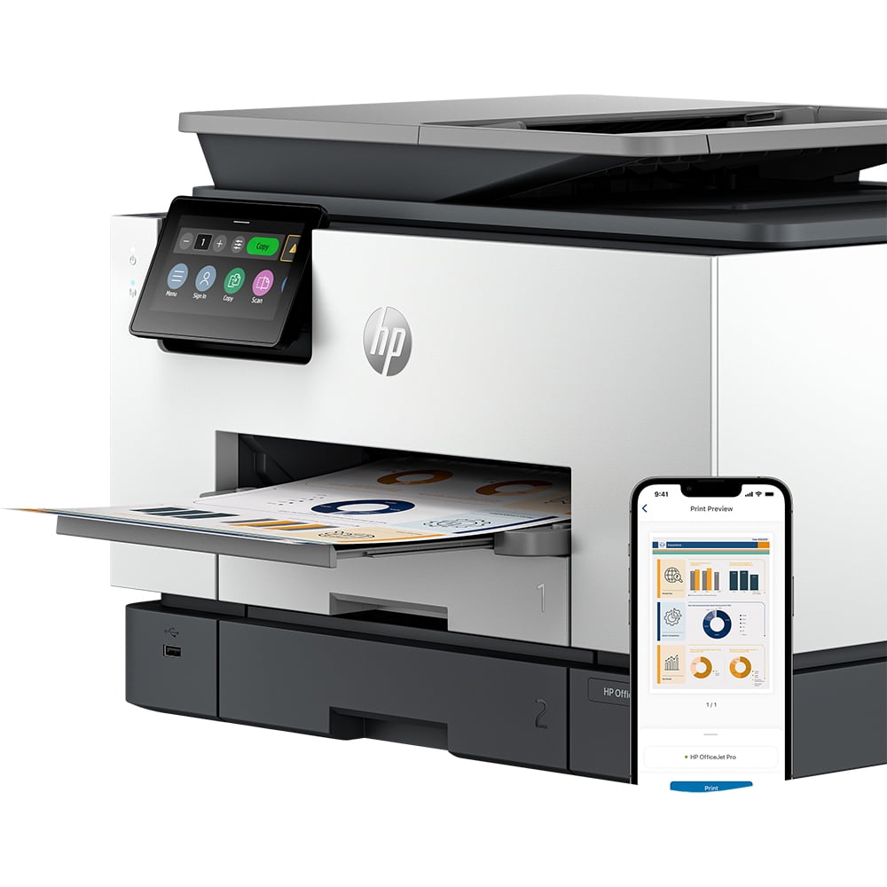 HP OfficeJet Pro 9130b Wireless Color Inkjet All-in-One Printer (4U555A)
