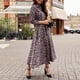 thumbnail image 2 of Maxivestido Bohemio Vintage de Fiesta Informal Con Estampado de Manga Larga de Gasa de Leopardo Para Mujer Odeerbi  ODB115737, 2 of 6