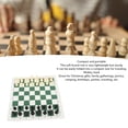 thumbnail image 3 of Roll Up Chess Board Game Set, Interactive Plastic Portable Chess Checkers Set  for Competitions Black,Green, 3 of 7