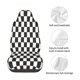 thumbnail image 4 of Fotbe Black and White Checkerboard Funda para Asiento de Auto con Estampado – Impermeable y Antisudor – Ajuste Universal, Lavable a Máquina, Antideslizante (1 Pieza), 4 of 5