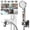 Chrome, variant on JONKEAN Chrome Faucet Sprayer Attachment with 5 Adapters, 3-Mode Shower Head with on/off Button, Filtered for Tub Faucet1