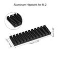 thumbnail image 2 of Uxcell M.2 Aluminum Heatsink Kit 70 x 22 x 6mm Slotted Design Black with Silicone Thermal Pads for 2280 SSD, 2 of 4